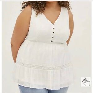 Torrid Crochet Tiered Tank!